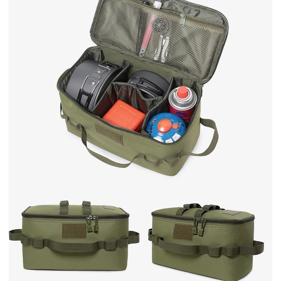 Outdoor Camping Essentials - Camping ถังแก๊สเก็บกระเป๋ากลางแจ้งขนาดใหญ่ความจุ GROUND เล็บเครื่องมือกระเป๋าปิคนิคเครื่องครัว Organizer กระเป๋า