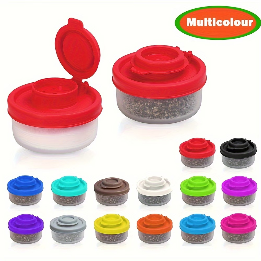 Outdoor Camping Food - 1 กระบอกใส่เกลือและพริกไทยขนาดเล็ก, ภาชนะใส่เกลือกันความชื้นสำหรับการตั้งแคมป์, ปิกนิก, ห้องครัวกลางแจ้ง, กล่องอาหารกลางวัน,
