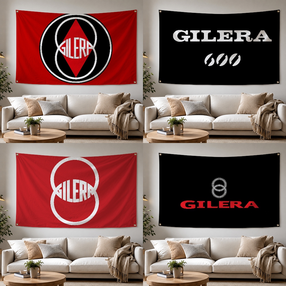 Outdoor Camping Brands - G-Gilera Moto Brand ธงกลางแจ้งสำหรับตกแต่งบ้าน แคมป์ปิ้ง ปาร์ตี้
