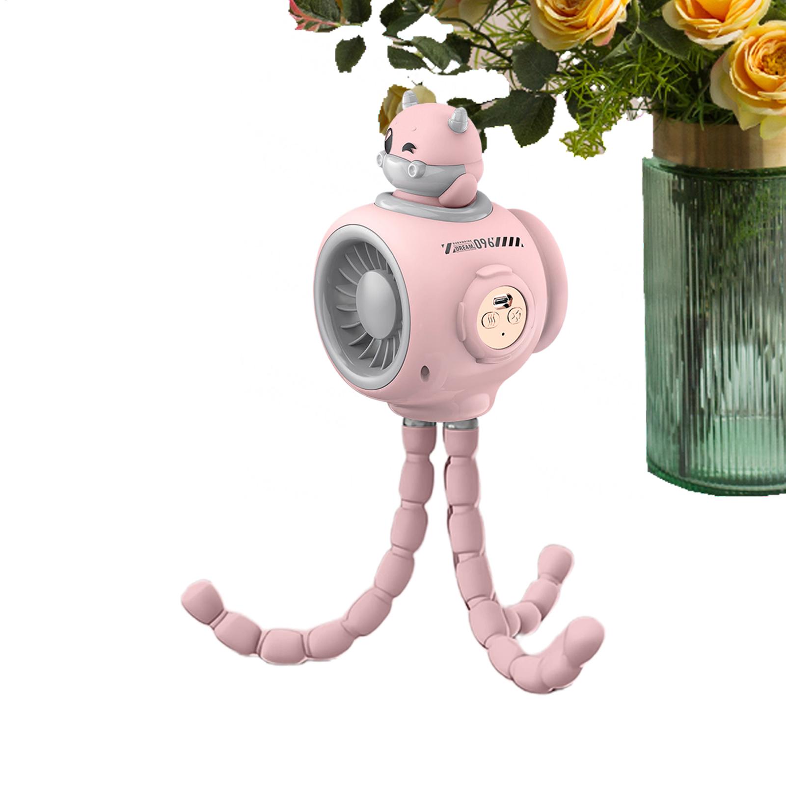 Outdoor Camping Misting Fan - พัดลมคลิปหนีบสำหรับรถเข็นเด็ก พัดลมสามระดับความเร็ว ชาร์จ USB ใช้สำหรับช็อปปิ้ง แคมป์ปิ้ง