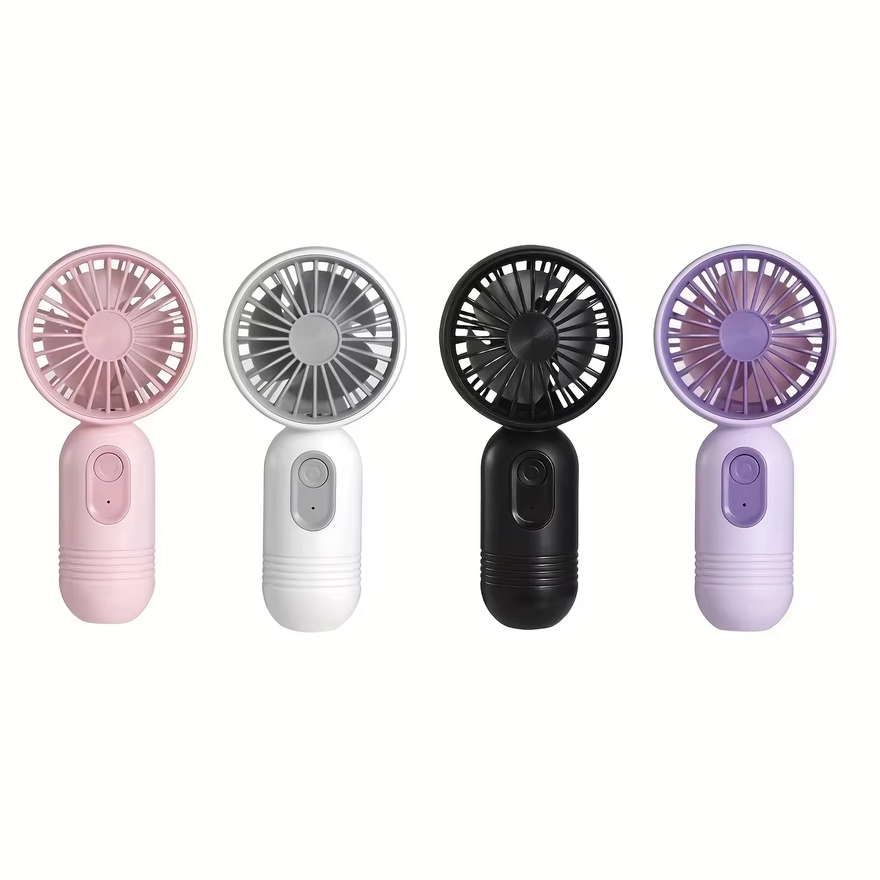 Outdoor Camping Misting Fan - พัดลมพกพาแบบชาร์จไฟได้ USB ขนาดเล็ก 3 ระดับความเร็ว พัดลมมือถือสำหรับเป็นของขวัญ