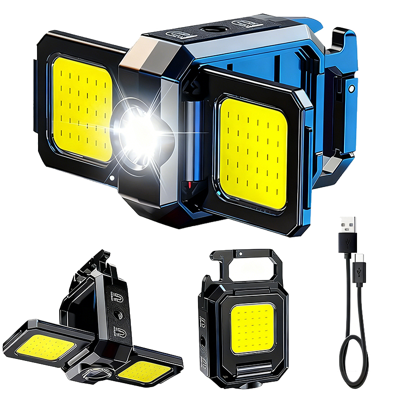 Outdoor Camping Lighting - ไฟฉายขนาดเล็กพวงกุญแจไฟ COB ไฟทำงาน USB โคมไฟแบบชาร์จไฟได้พร้อม 90