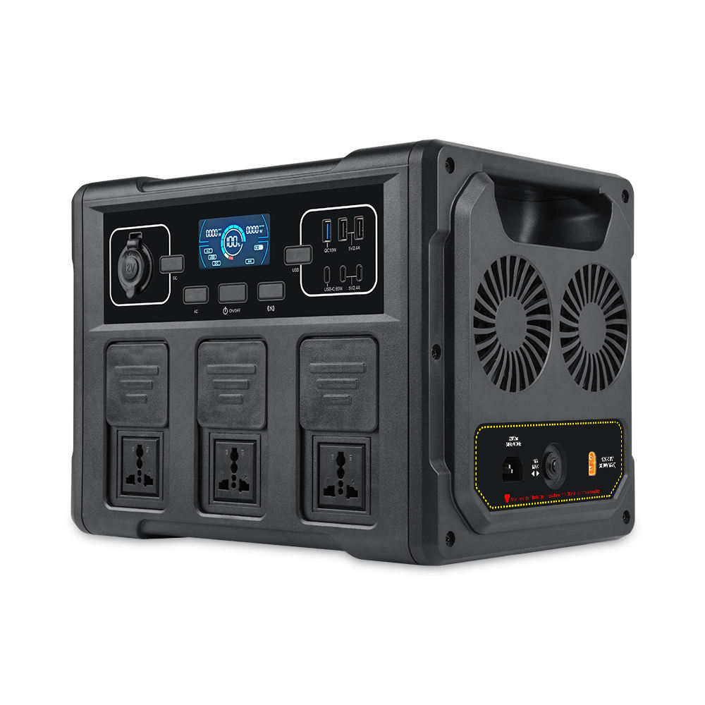 Battery Outdoor Camping - เครื่องกำเนิดไฟฟ้าพลังงานแสงอาทิตย์แบบพกพา 1200W, แบตเตอรี่ LiFePO4 สถานีพลังงาน MPPT