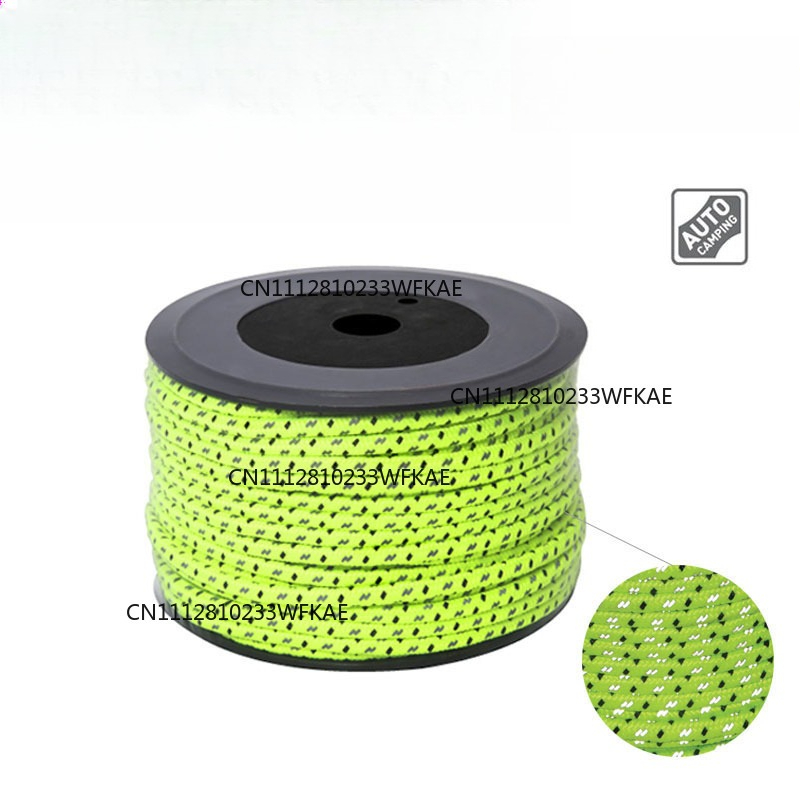 Camping Rope - เชือกสะท้อนแสงคุณภาพสูงสำหรับการตั้งแคมป์ เชือกนิรภัย เชือกสำหรับเต็นท์