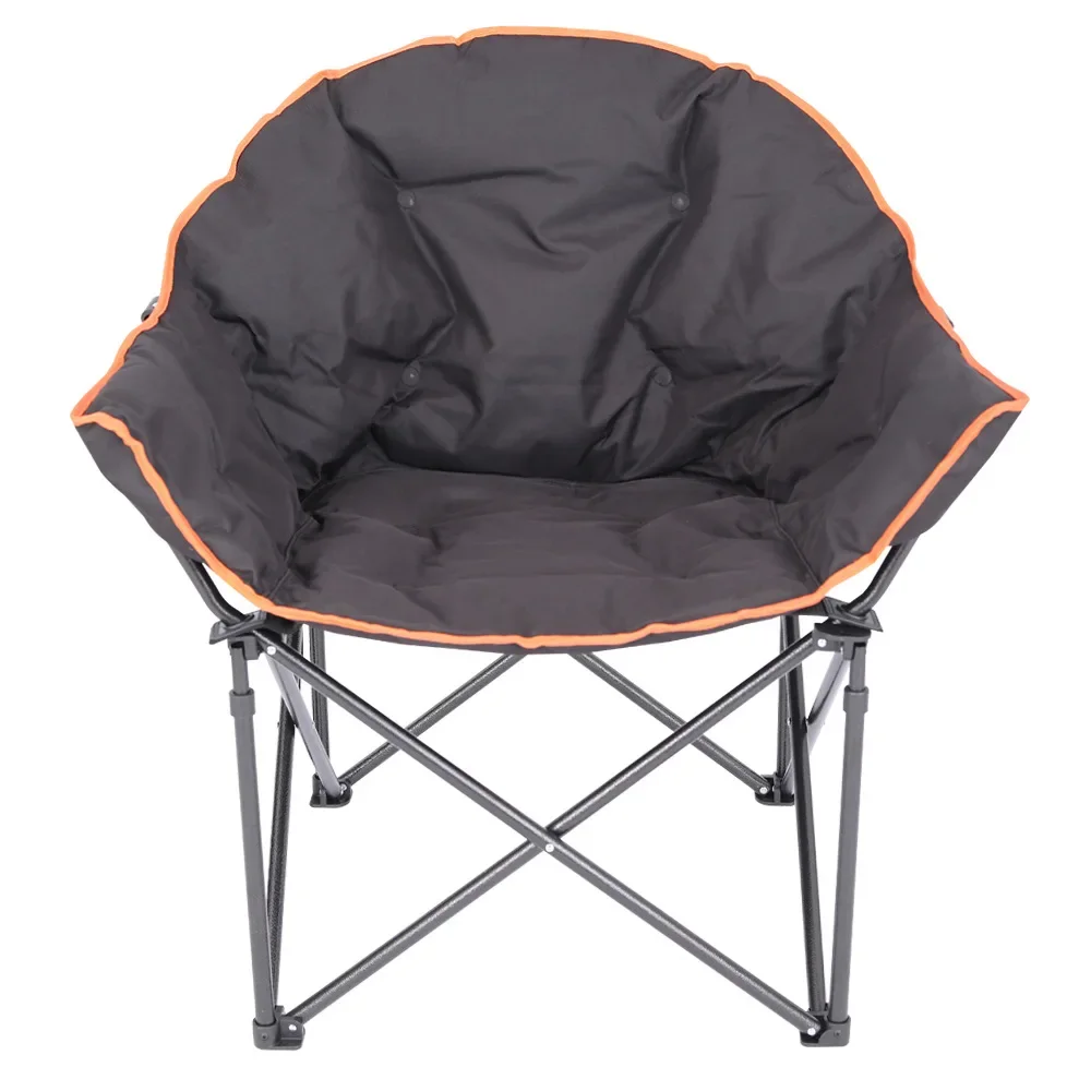 Outdoor Oversized Camping Chair - โซฟาทรงกลมขนาดใหญ่สุดหรูหราพร้อมเบาะรองนั่งแบบพับได้สำหรับการตั้งแคมป์กลางแจ้ง