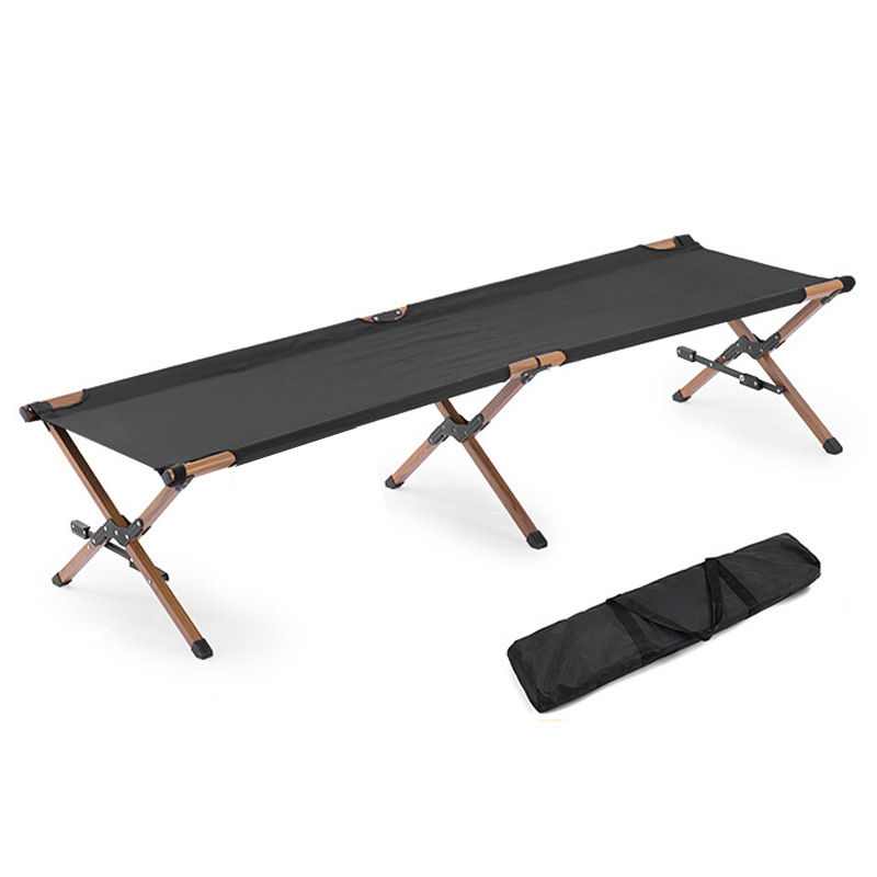 Outdoor Camping Mattress - เตียงเดี่ยวขนาดใหญ่แบบพับได้ พกพาสะดวก สำหรับผู้ใหญ่ พร้อมที่นอนอ็อกซ์ฟอร์ดเนื้อนุ่ม เตียงพับสำหรับตั้งแคมป์ สวนสาธารณะ