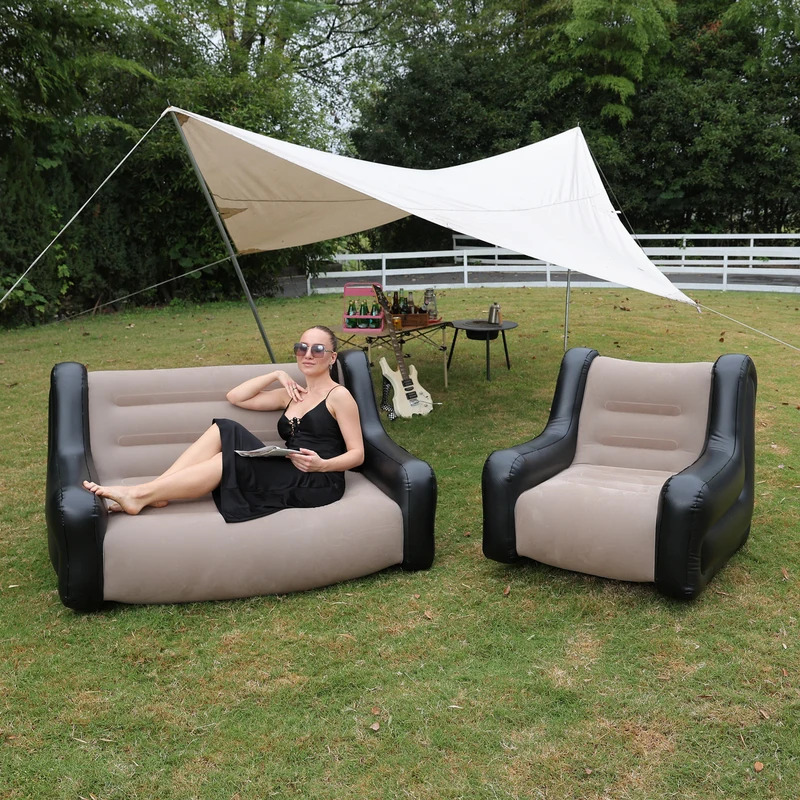 ที่นอนลม โซฟาเป่าลม เก้าอี้เป่ - Outdoor Indoor Camping บทวิจารณ์และราคา