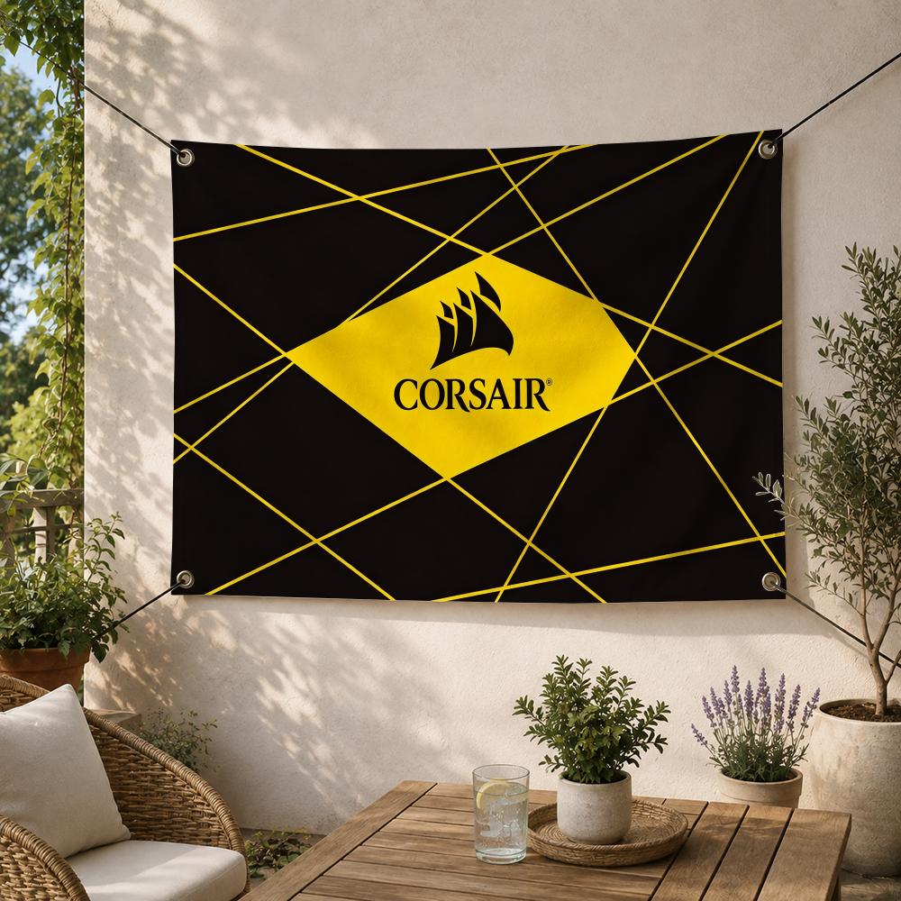 ธงตกแต่งแบรนด์เกมมิ่ง C-Corsai - Outdoor Camping Brands บทวิจารณ์และราคา