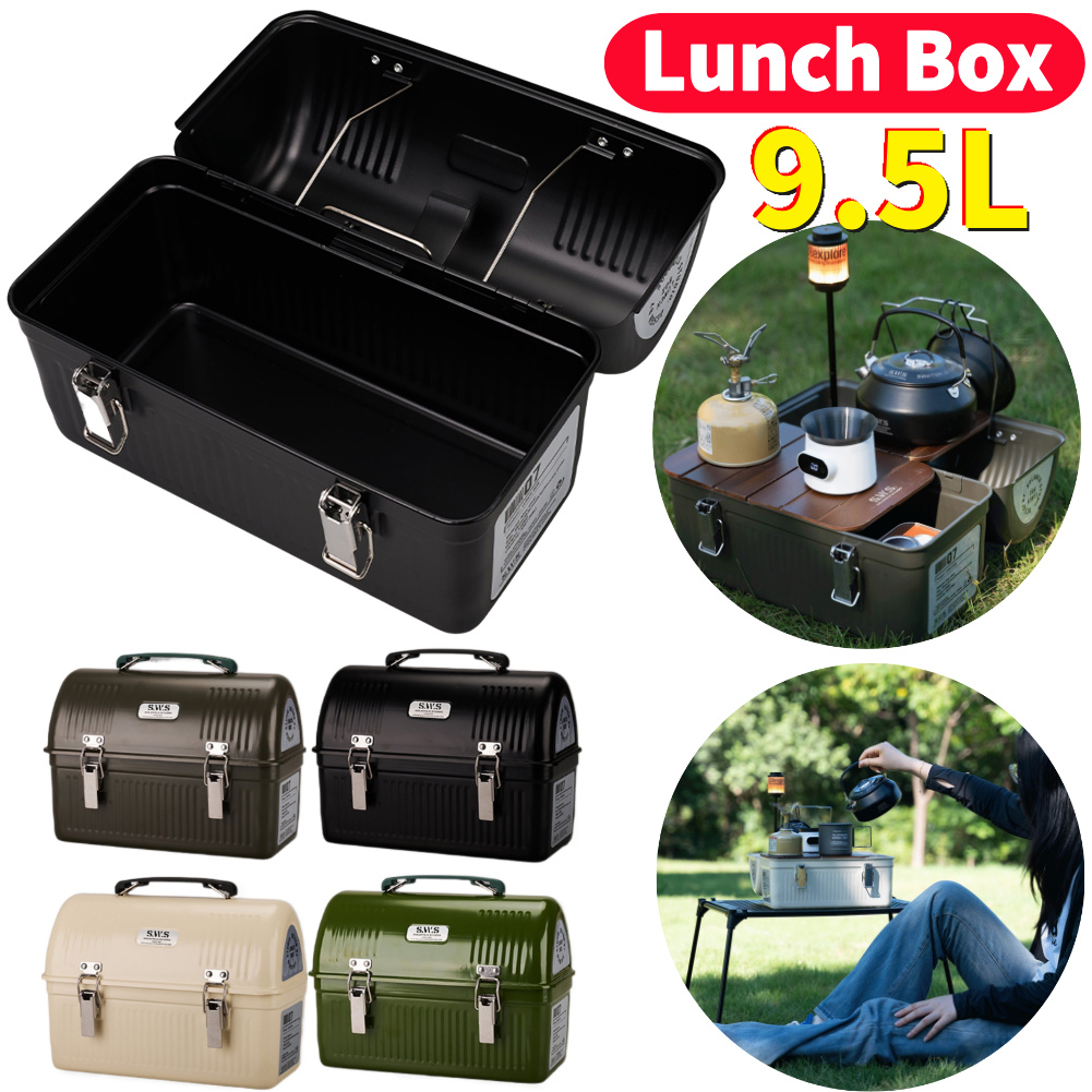 กล่องอาหารกลางวันโลหะวินเทจขนา - Outdoor Camping Store บทวิจารณ์และราคา