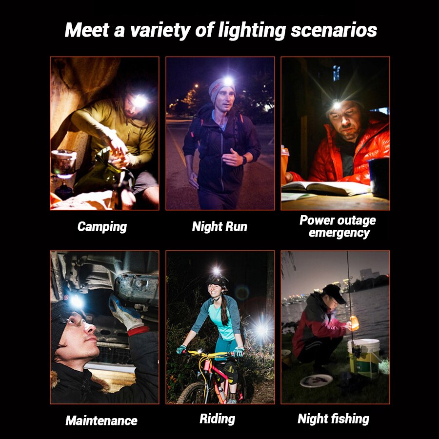ไฟฉายคาดศีรษะแบบชาร์จไฟได้, ไฟ - Outdoor Camping Lighting บทวิจารณ์และราคา
