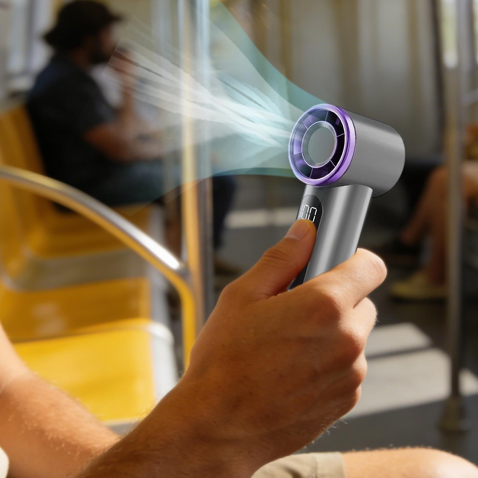 พัดลมมือถือขนาดเล็กแบบชาร์จ US - Outdoor Camping Misting Fan บทวิจารณ์และราคา