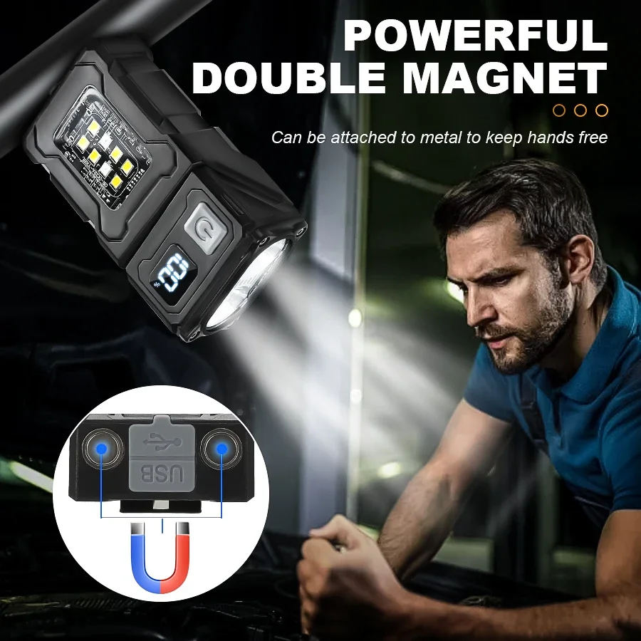 ไฟฉาย LED COB แบบพกพาขนาดเล็กห - Battery Outdoor Camping บทวิจารณ์และราคา