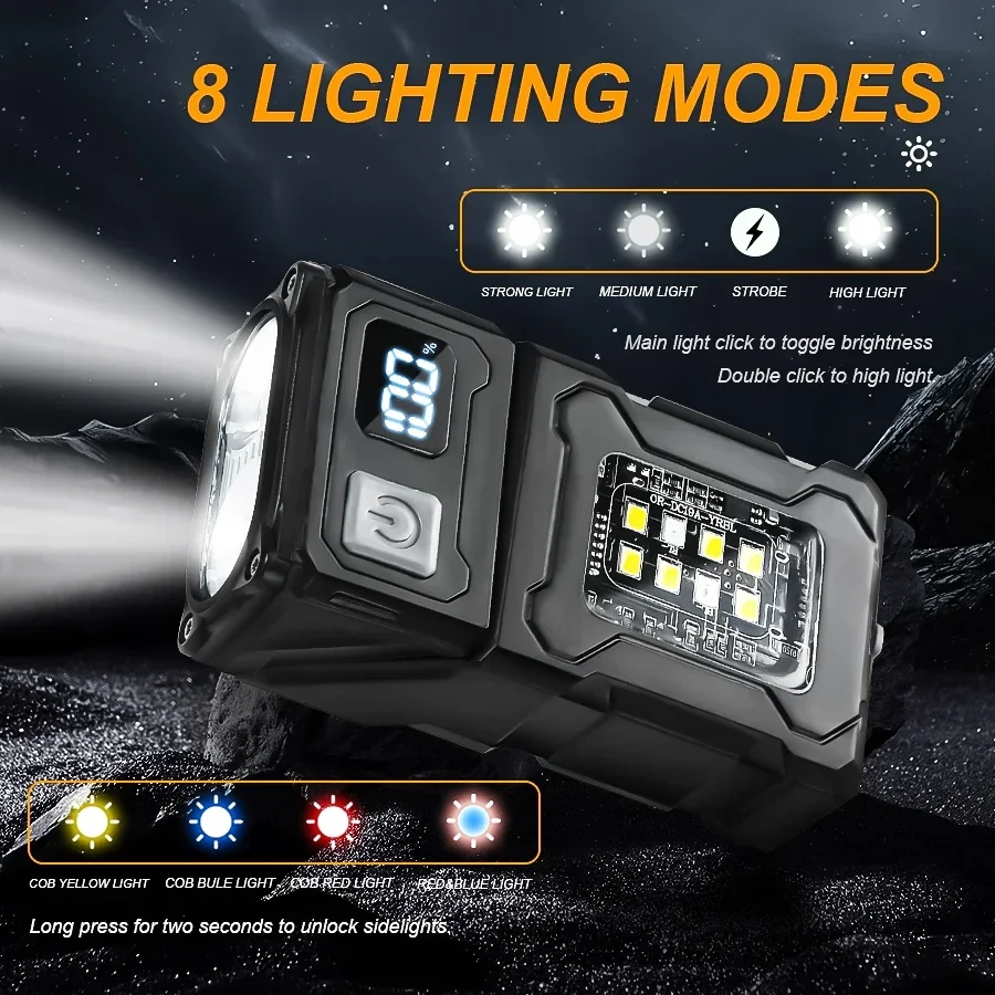 ไฟฉาย LED COB แบบพกพาขนาดเล็กห - Battery Outdoor Camping บทวิจารณ์และราคา