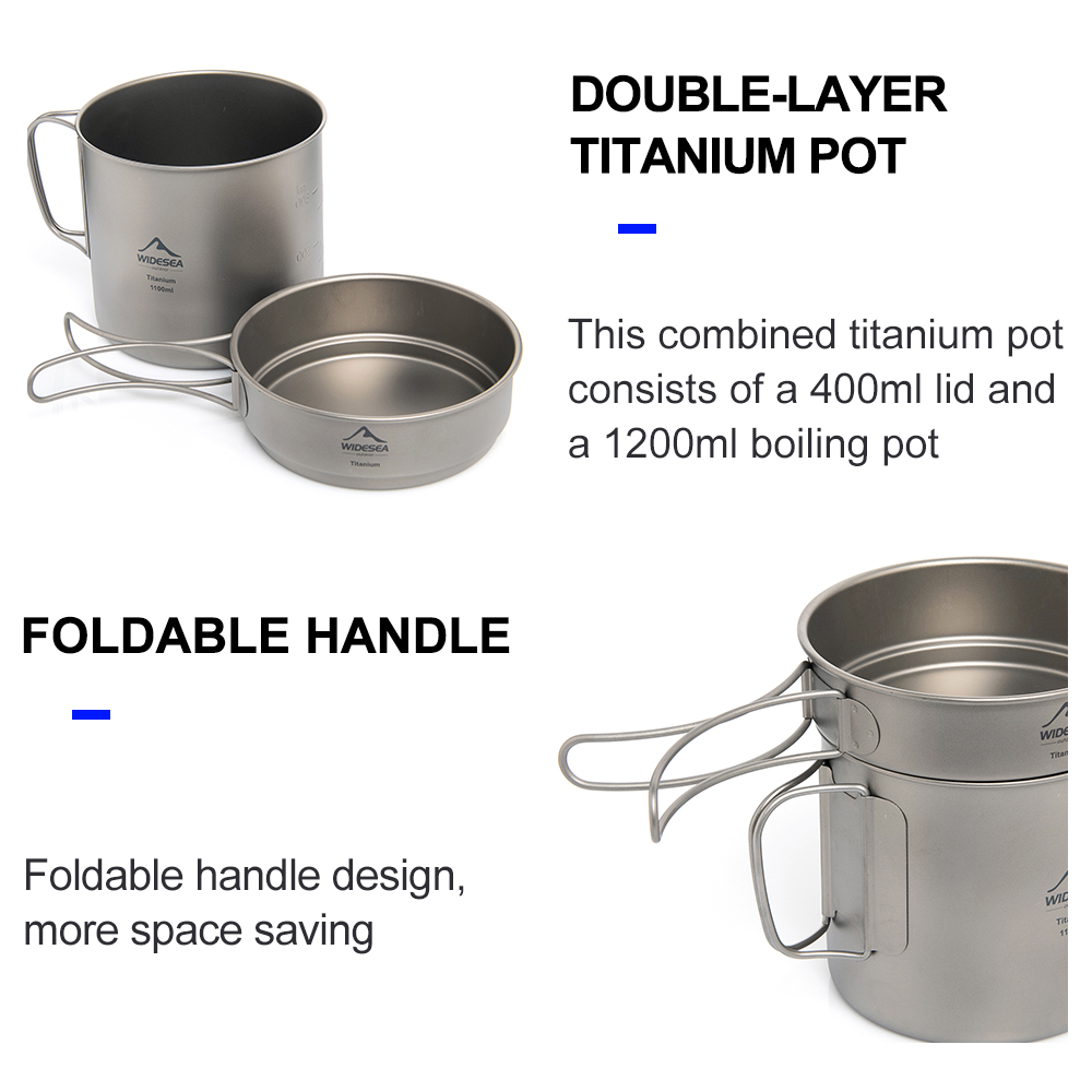 หม้อตั้งแคมป์ไทเทเนียม Ultrali - Outdoor Camping Uk บทวิจารณ์และราคา