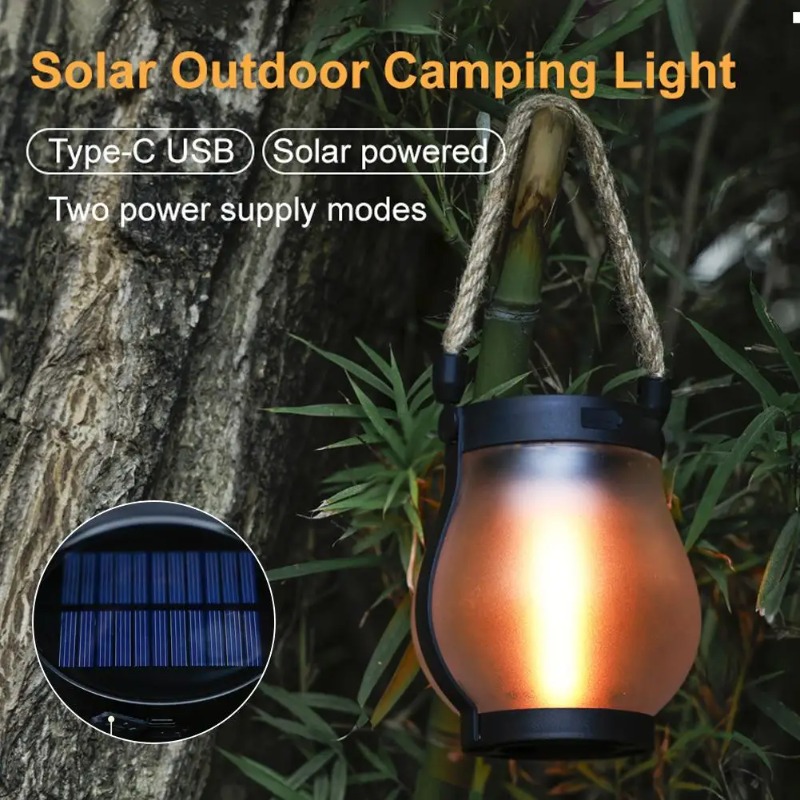 โคมไฟพลังงานแสงอาทิตย์แบบชาร์จ - Camping Rope บทวิจารณ์และราคา