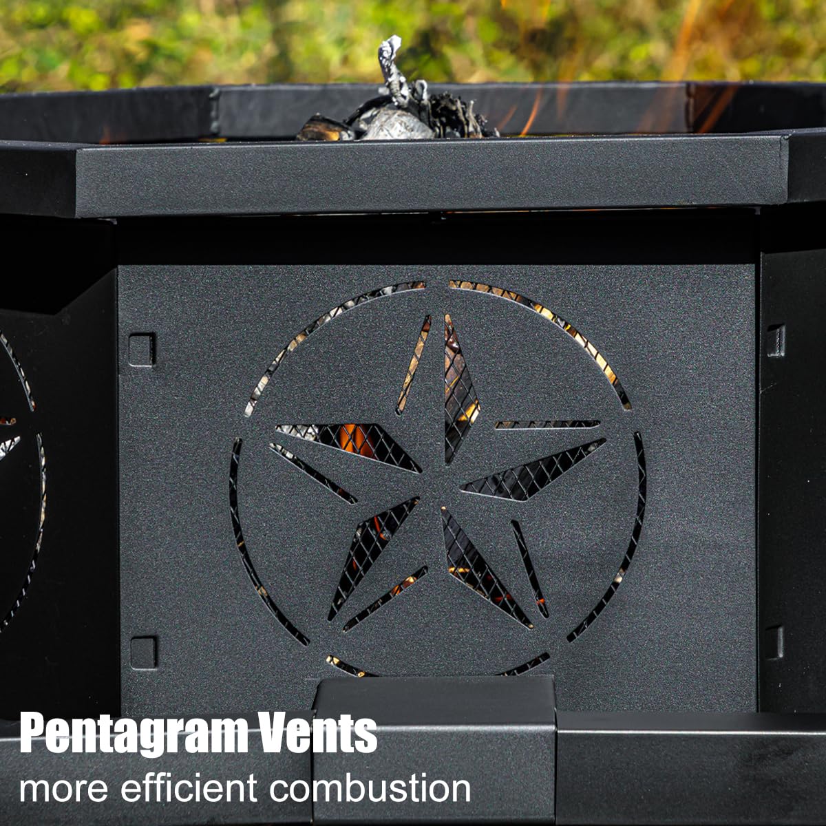 เตาไฟกลางแจ้งพร้อมไม้ตักไฟ, เต - Outdoor Camping Fire Pit บทวิจารณ์และราคา