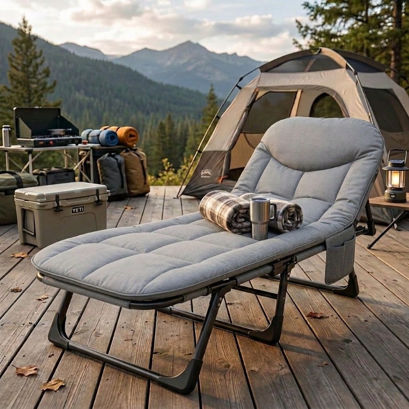 เก้าอี้พักผ่อนพับได้แบบพกพา, เ - Outdoor Oversized Camping Chair บทวิจารณ์และราคา