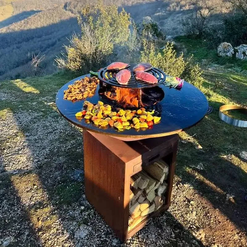 เตาบาร์บีคิวเหล็กคอร์เทนขนาด 8 - Outdoor Camping Fire Pit บทวิจารณ์และราคา