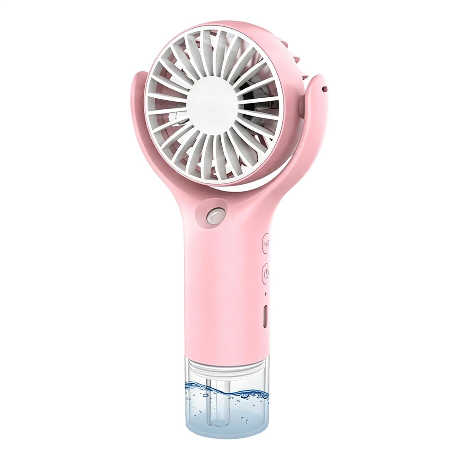 พัดลมพกพาพร้อมระบบพ่นหมอก ชาร์ - Outdoor Camping Misting Fan บทวิจารณ์และราคา