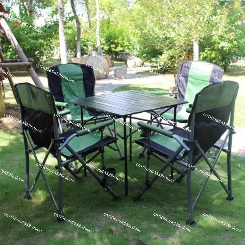เก้าอี้พับพักผ่อนกลางแจ้งขนาดใ - Outdoor Oversized Camping Chair บทวิจารณ์และราคา