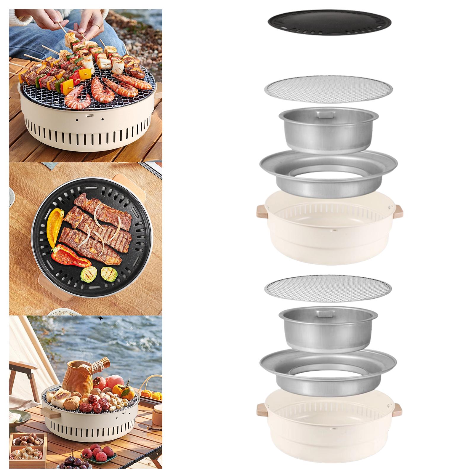 เตาย่างแบบพกพา เตาบาร์บีคิวแบบ - Outdoor Camping Fire Pit บทวิจารณ์และราคา