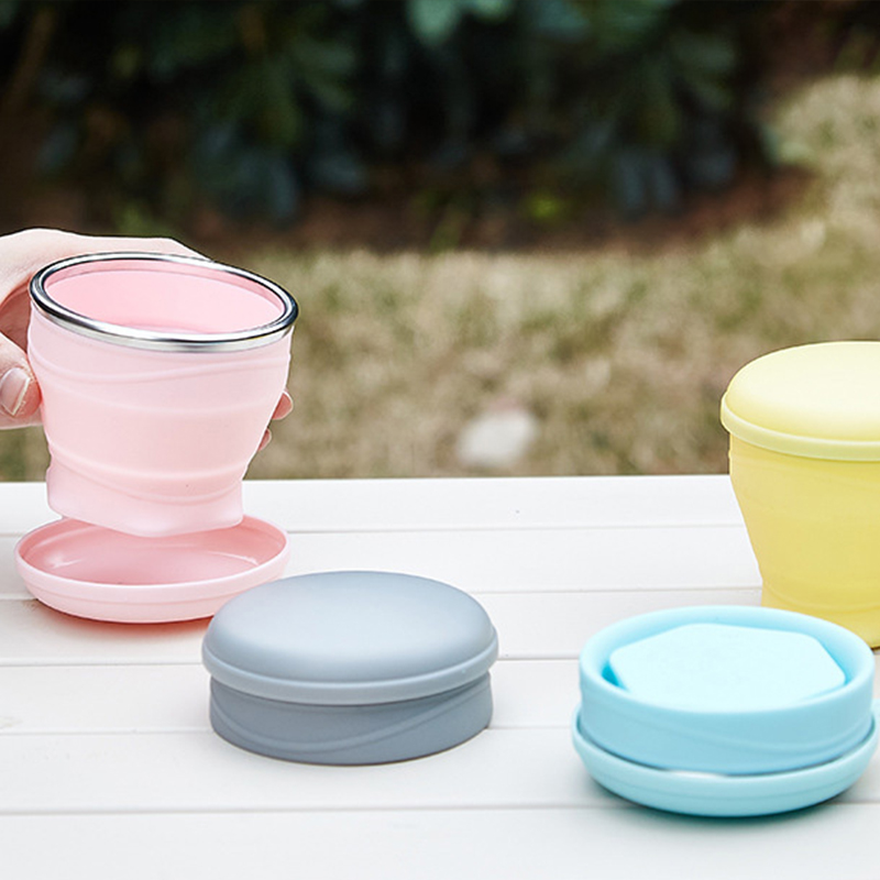 แก้วน้ำพับได้ซิลิโคนเกรดอาหาร  - Outdoor Camping Food บทวิจารณ์และราคา