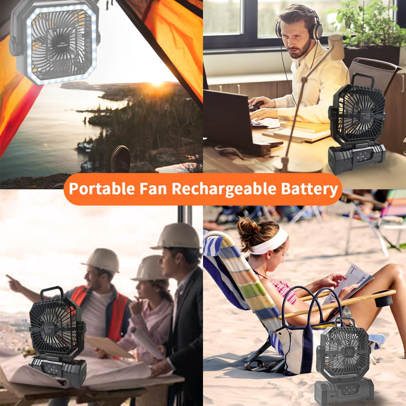 พัดลมเพดานสำหรับตั้งแคมป์ 2000 - Outdoor Camping Misting Fan บทวิจารณ์และราคา