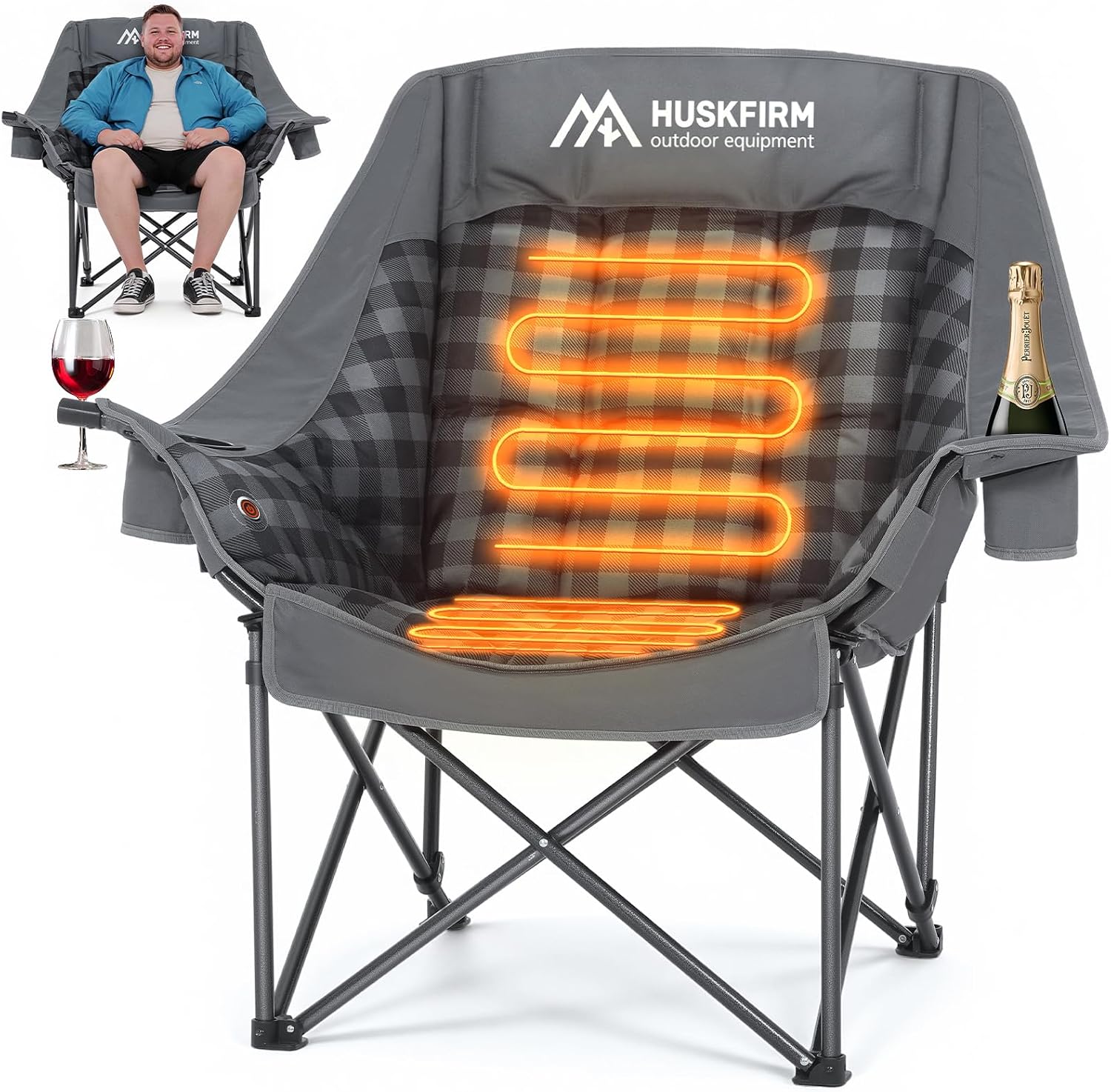 เก้าอี้แคมป์แบบมีระบบทำความร้อ - Outdoor Oversized Camping Chair บทวิจารณ์และราคา
