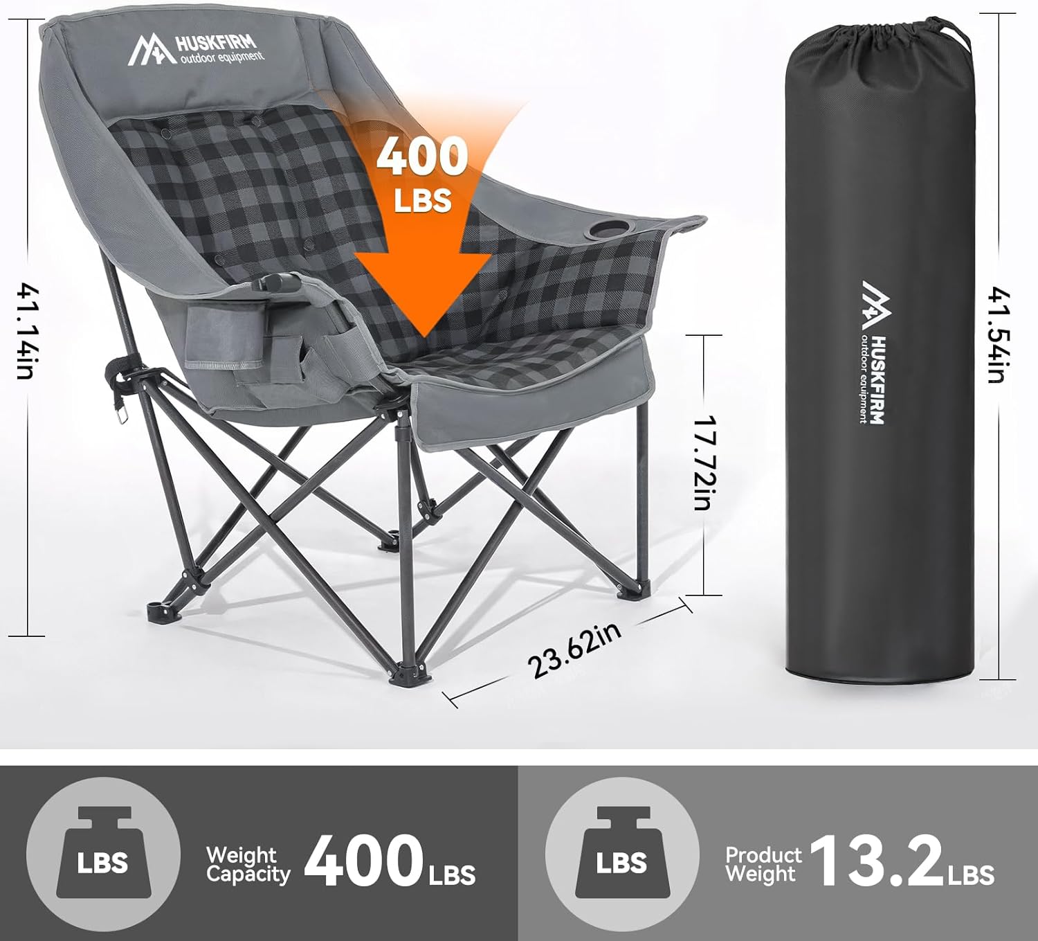 เก้าอี้แคมป์แบบมีระบบทำความร้อ - Outdoor Oversized Camping Chair บทวิจารณ์และราคา