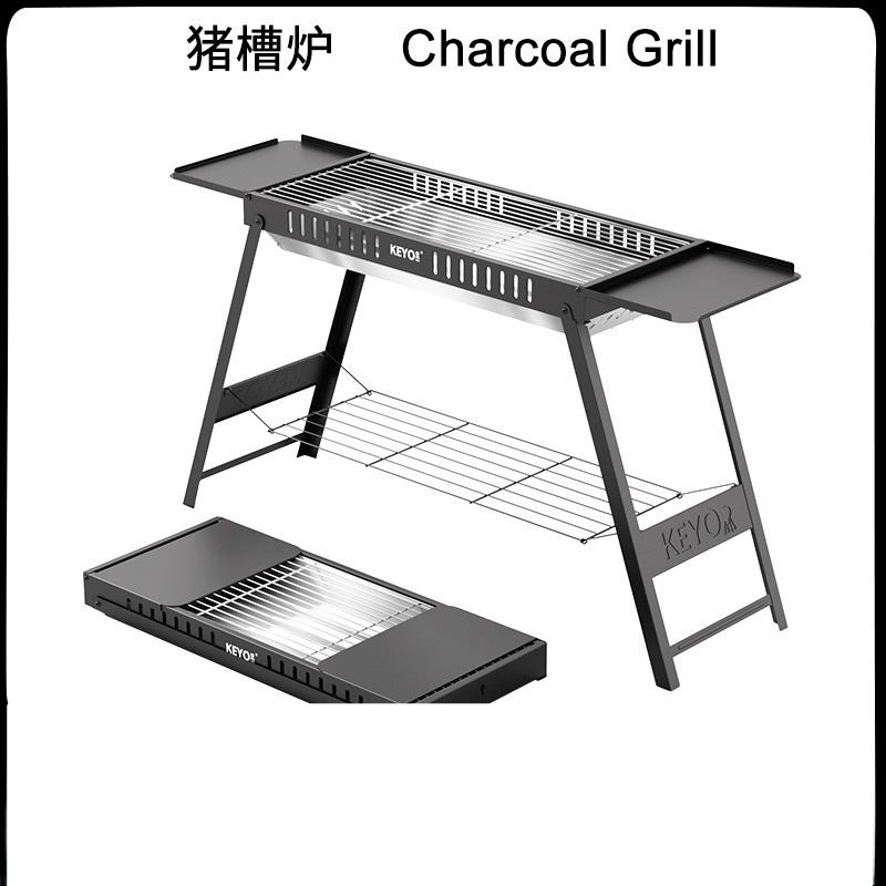 เตาปิ้งย่างพับได้แบบพกพา ติดตั - Outdoor Camping Brands บทวิจารณ์และราคา