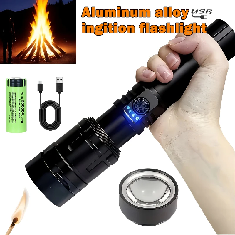 ไฟฉายที่ทรงพลังเป็นพิเศษ ไฟฉาย - Outdoor Camping Adventure บทวิจารณ์และราคา