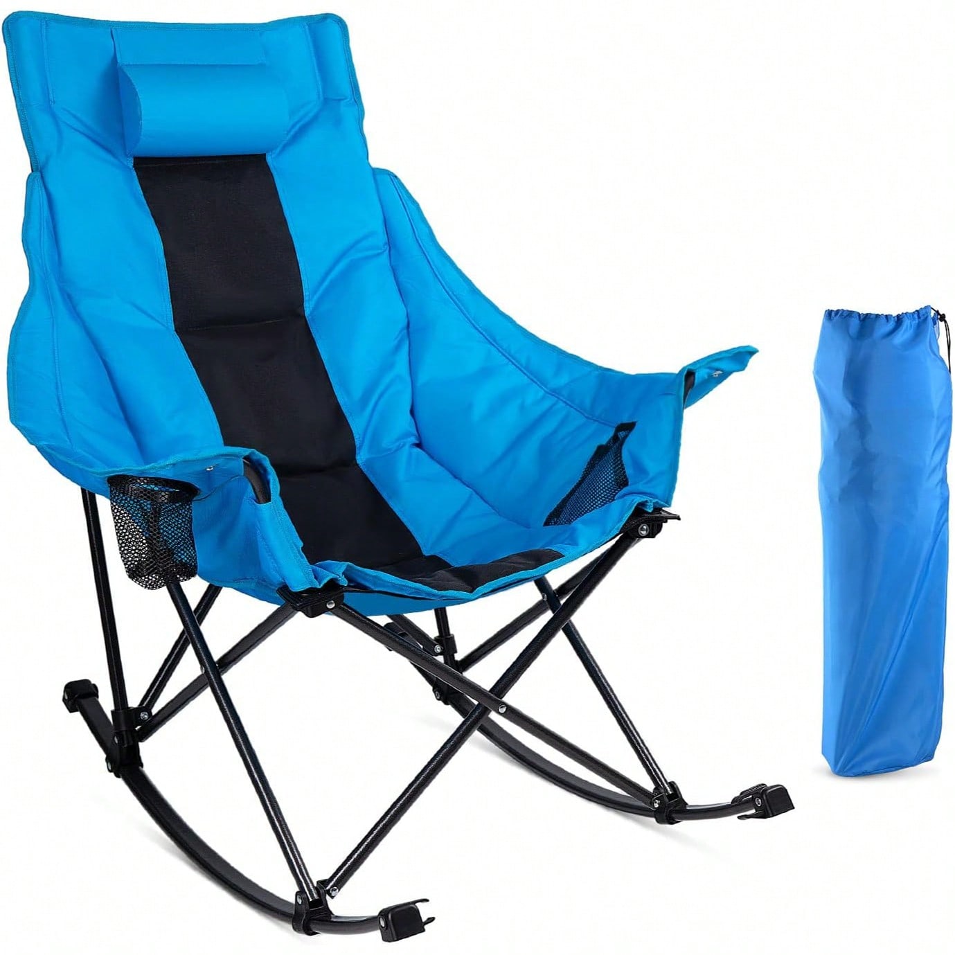 เก้าอี้พับโยกสำหรับตั้งแคมป์กล - Outdoor Oversized Camping Chair บทวิจารณ์และราคา
