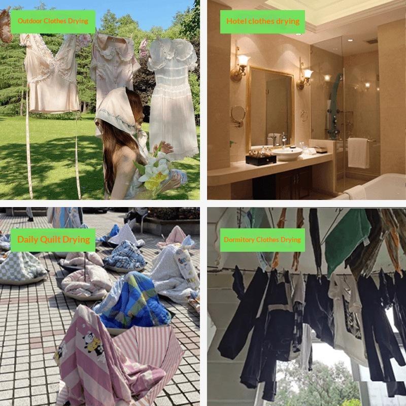 เชือกตากผ้าแบบพกพา ยาว 8 เมตร  - Outdoor Indoor Camping บทวิจารณ์และราคา