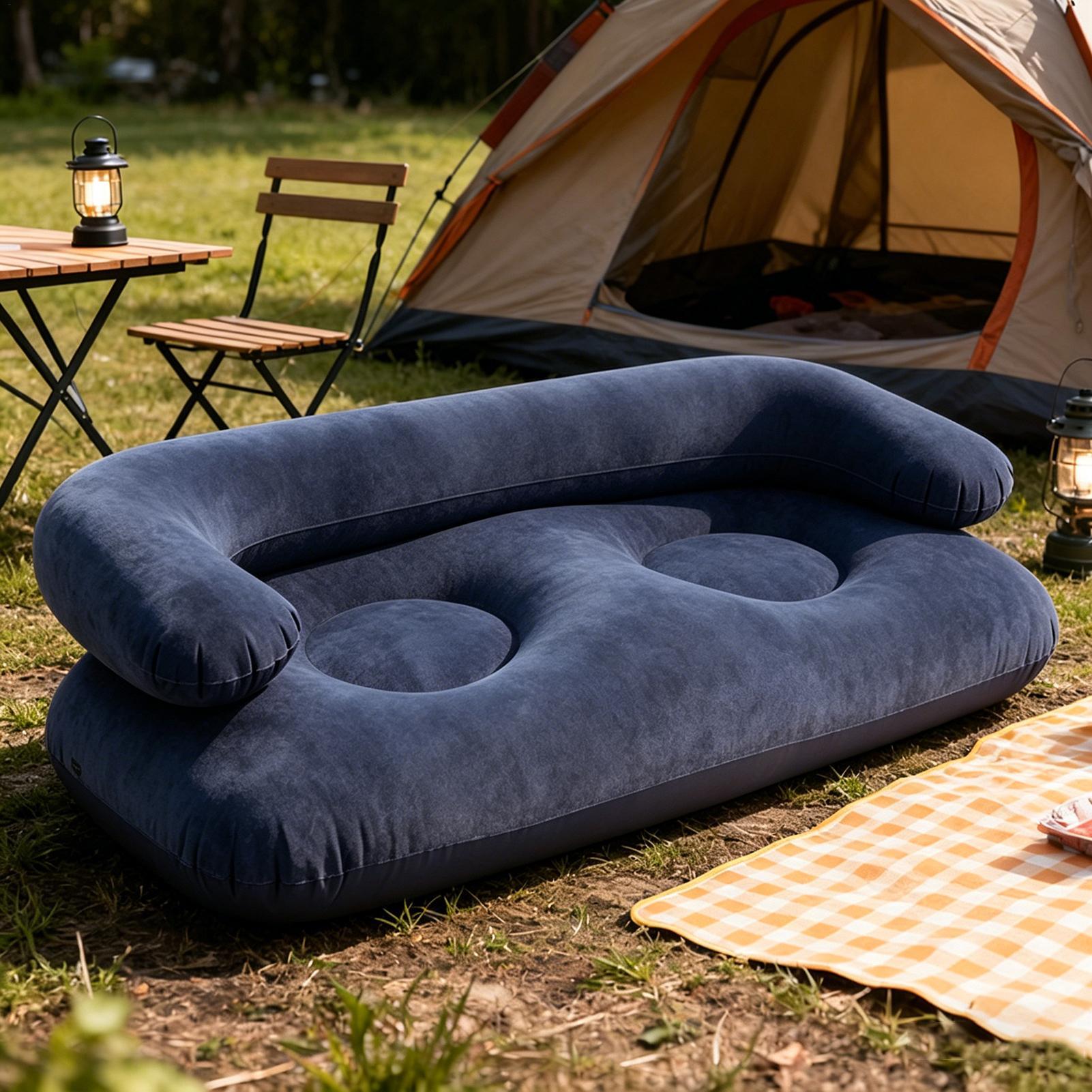 โซฟาเป่าลมคู่แบบสองที่นั่ง โซฟ - Outdoor Indoor Camping บทวิจารณ์และราคา