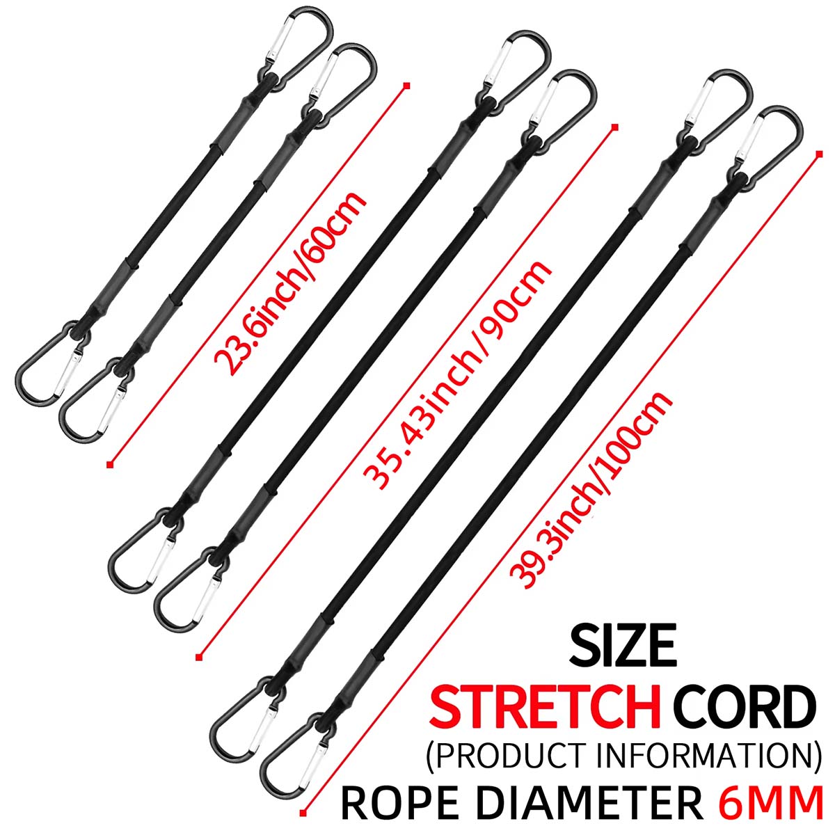 เชือกบันจี้ยืดหยุ่น 1 ชิ้นพร้อ - Camping Rope บทวิจารณ์และราคา
