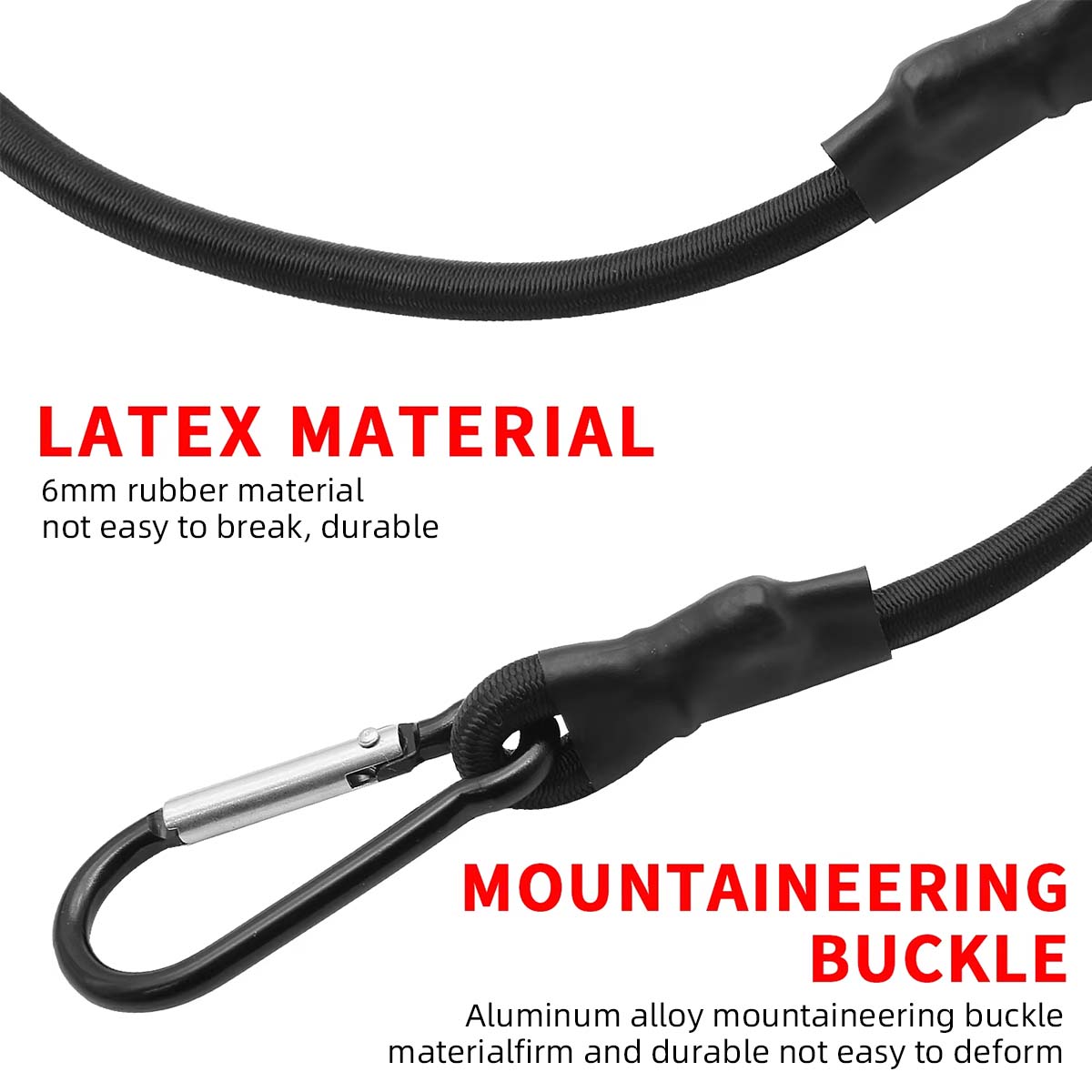 เชือกบันจี้ยืดหยุ่น 1 ชิ้นพร้อ - Camping Rope บทวิจารณ์และราคา