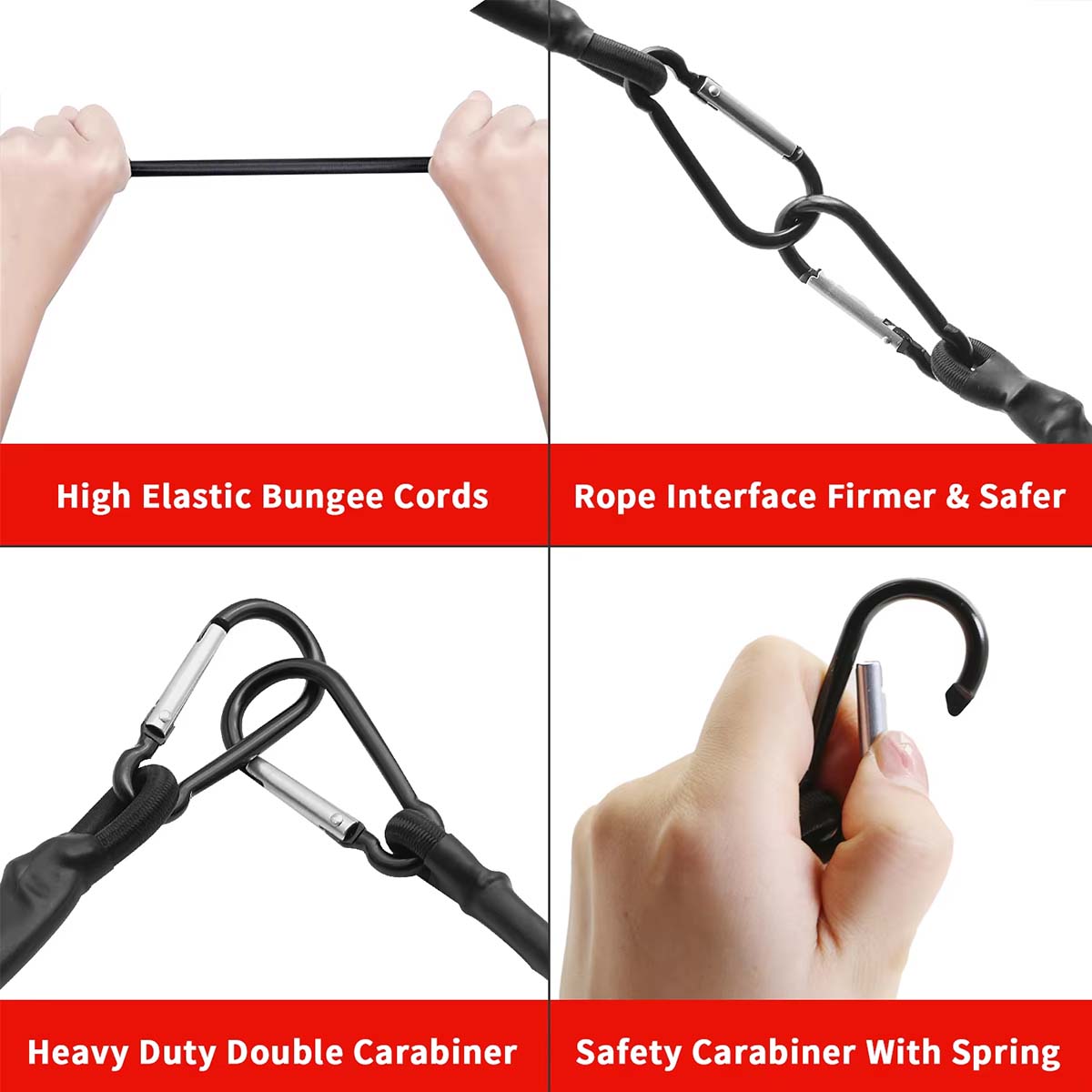 เชือกบันจี้ยืดหยุ่น 1 ชิ้นพร้อ - Camping Rope บทวิจารณ์และราคา