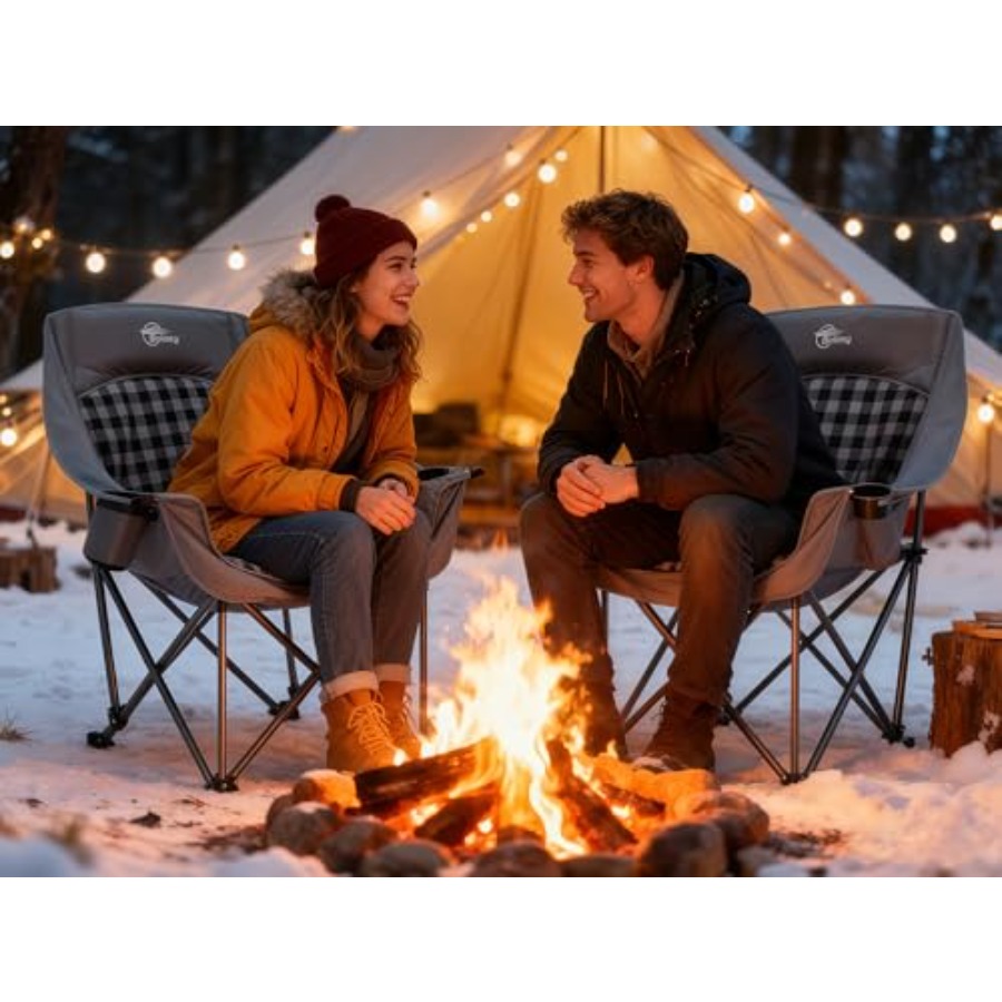 เก้าอี้แคมป์ปิ้งขนาดใหญ่สำหรับ - Outdoor Oversized Camping Chair บทวิจารณ์และราคา