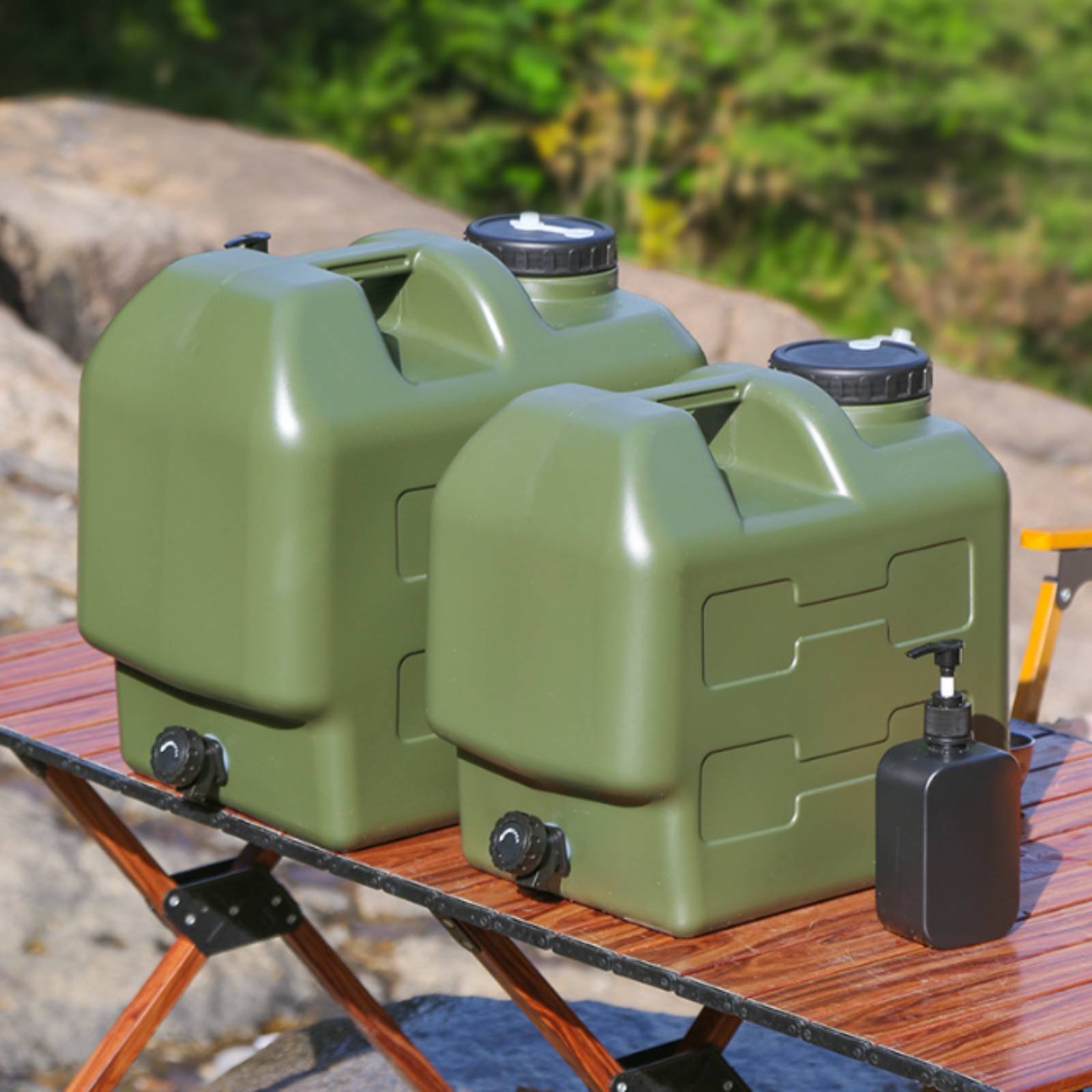 ภาชนะบรรจุน้ำพร้อมก๊อกน้ำ PE เ - Outdoor Camping Food บทวิจารณ์และราคา