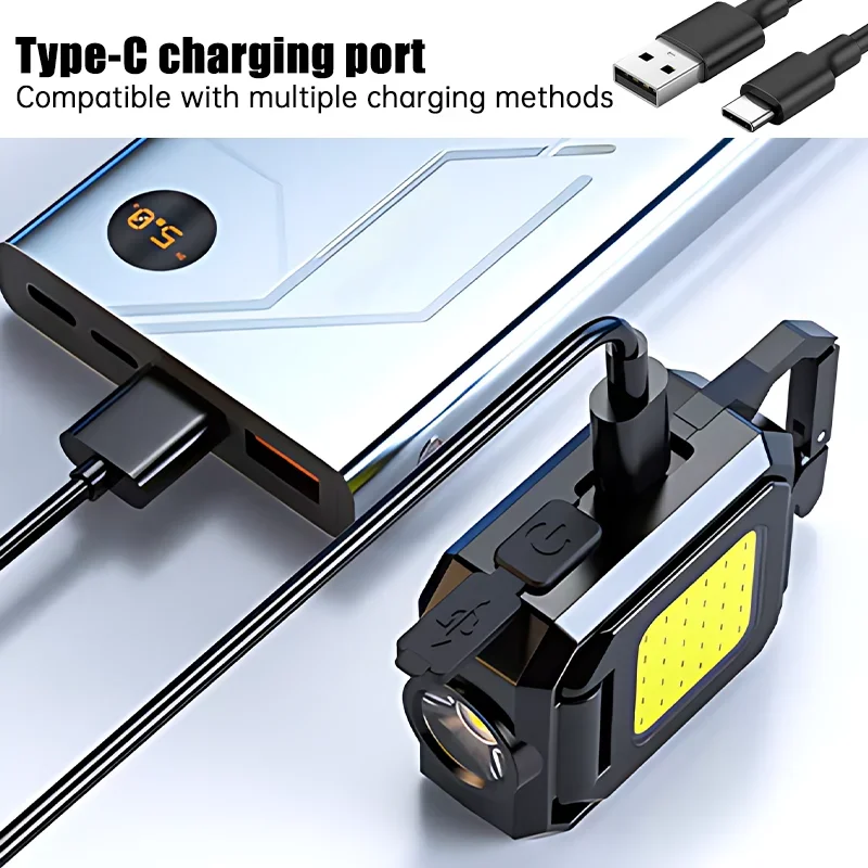 ไฟฉายขนาดเล็กพวงกุญแจไฟ COB ไฟ - Outdoor Camping Lighting บทวิจารณ์และราคา