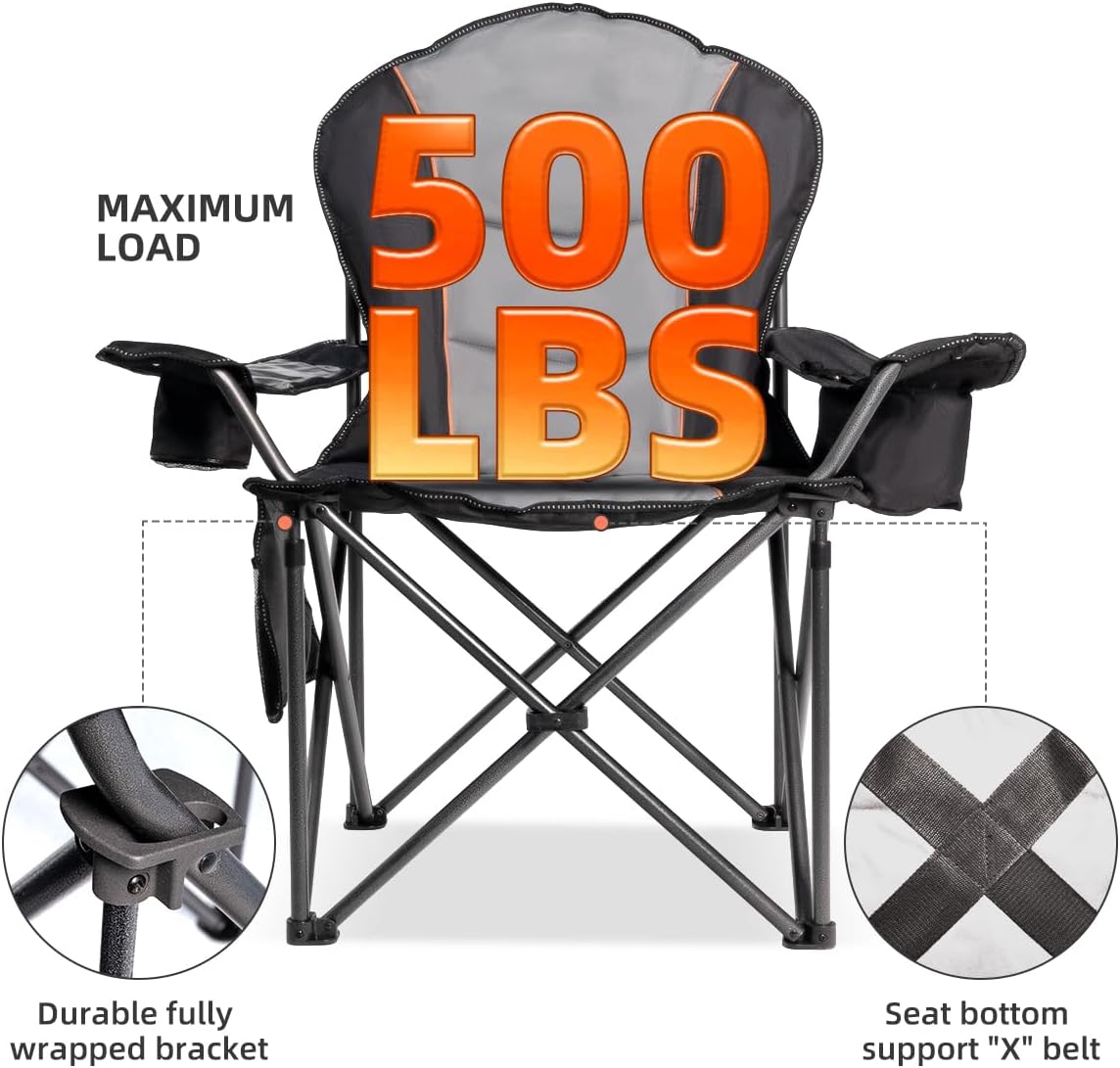 เก้าอี้พับขนาดใหญ่สำหรับตั้งแค - Outdoor Oversized Camping Chair บทวิจารณ์และราคา