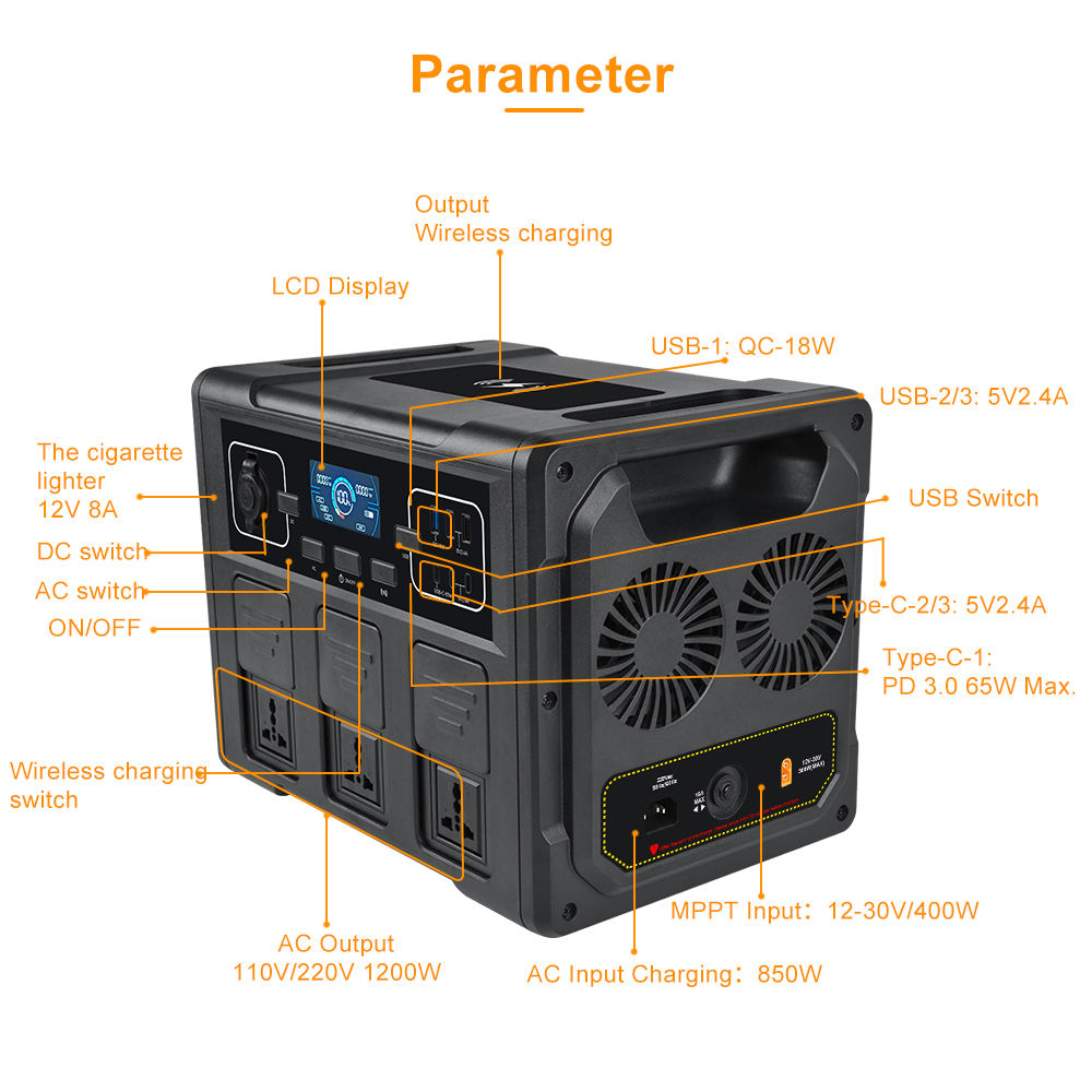 เครื่องกำเนิดไฟฟ้าพลังงานแสงอา - Battery Outdoor Camping บทวิจารณ์และราคา