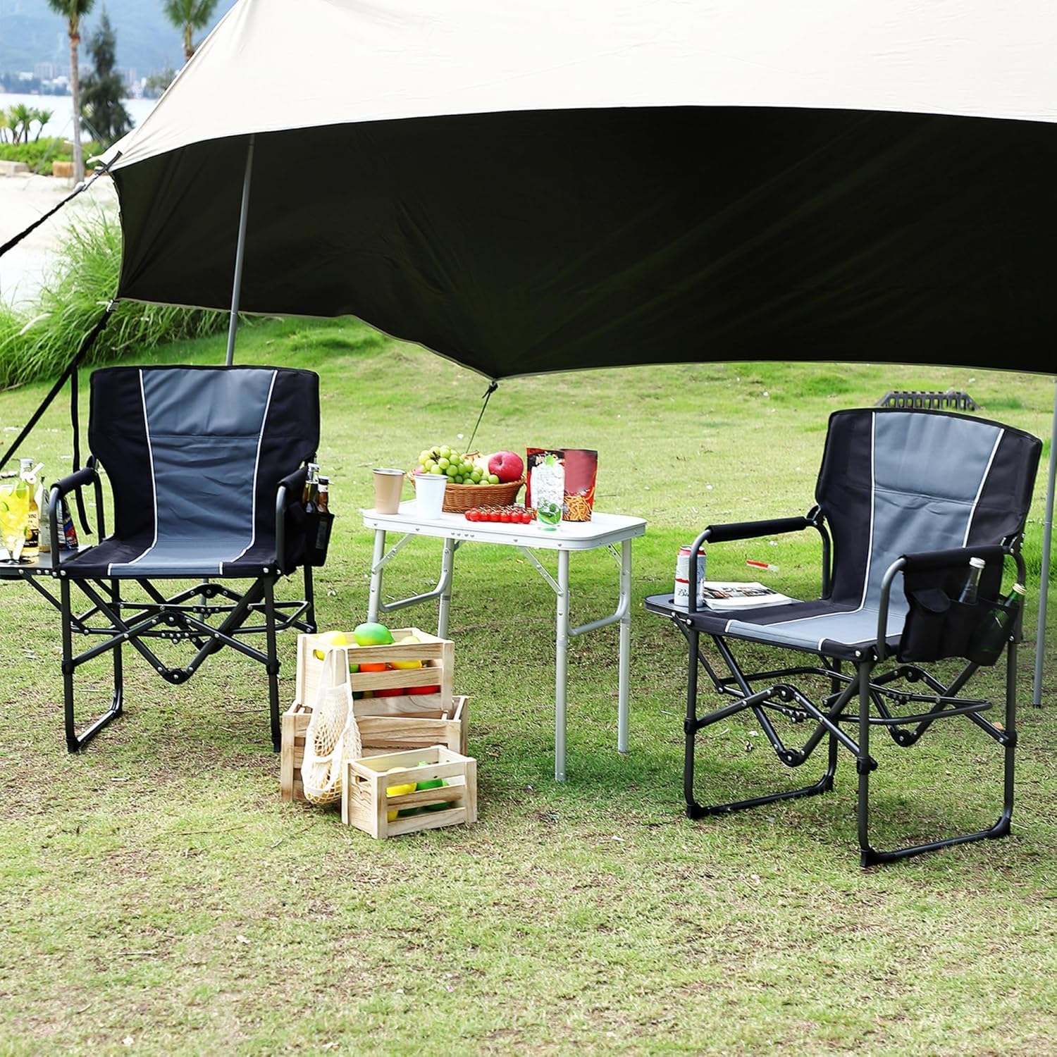 เก้าอี้แคมป์ปิ้งสำหรับผู้ใหญ่แ - Outdoor Oversized Camping Chair บทวิจารณ์และราคา