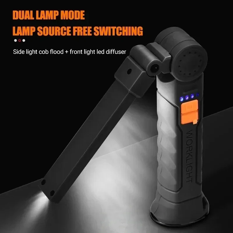 ไฟฉาย LED แบบพกพา COB แบบชาร์จ - Battery Outdoor Camping บทวิจารณ์และราคา