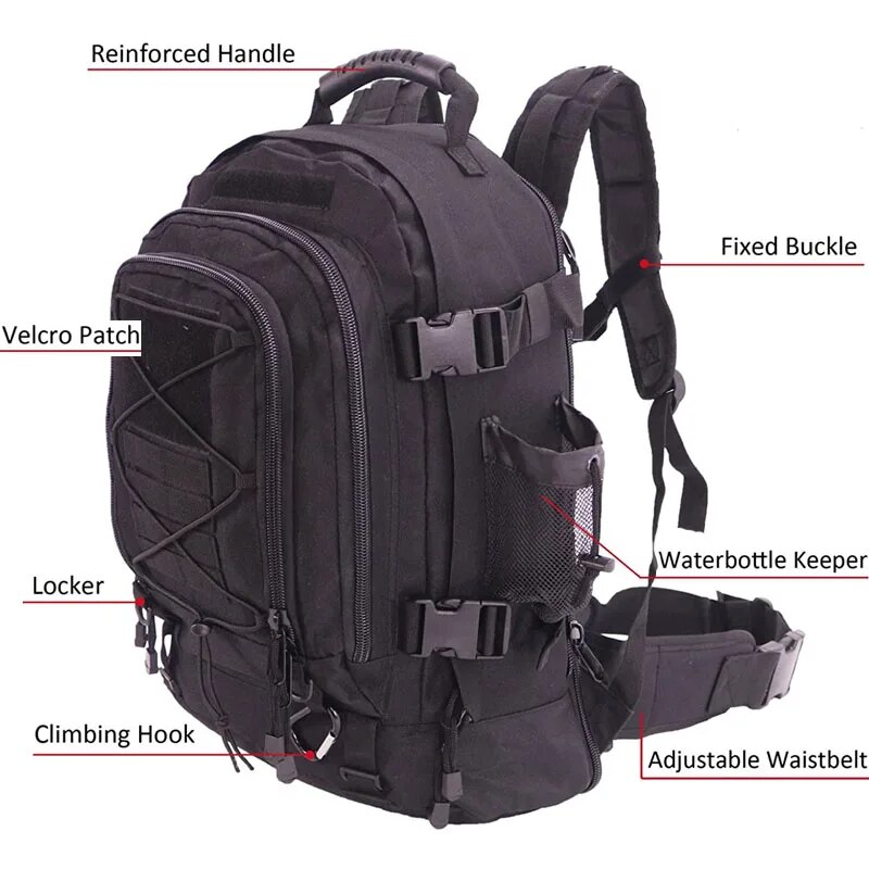 กระเป๋าเป้สะพายหลังทหาร 65 ลิต - Lightweight Backpack 65L บทวิจารณ์และราคา