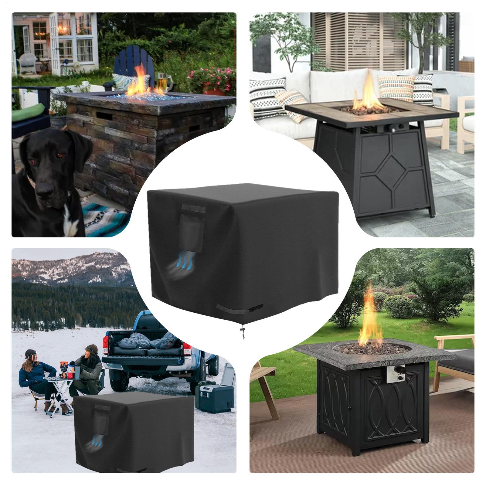 ผ้าคลุมเตาไฟทรงสี่เหลี่ยม ขนาด - Outdoor Indoor Camping บทวิจารณ์และราคา