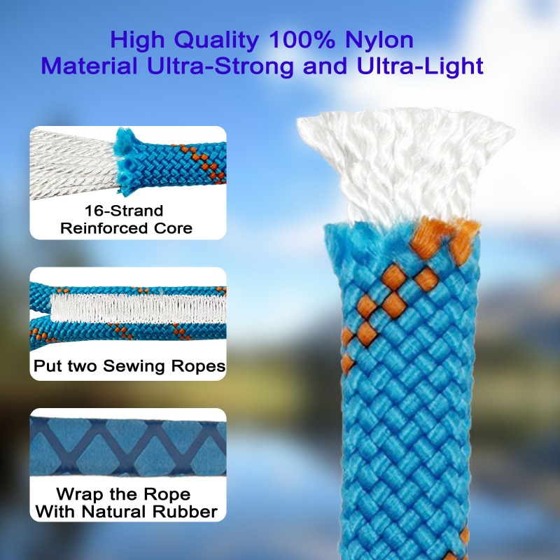 เชือกไนลอนแบบหนา 1 เส้น พร้อมต - Camping Rope บทวิจารณ์และราคา