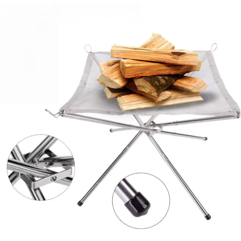 เตาบาร์บีคิวกลางแจ้งแบบพกพา ตะ - Outdoor Camping Fire Pit บทวิจารณ์และราคา