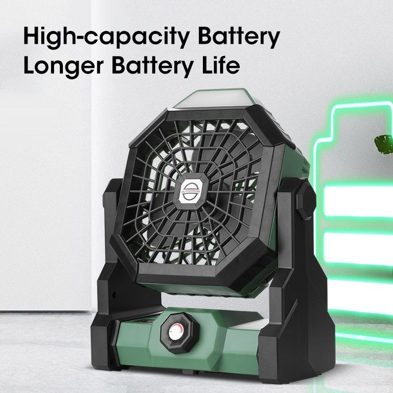 พัดลมตั้งแคมป์ขนาด 10000mAh พร - Outdoor Camping Misting Fan บทวิจารณ์และราคา