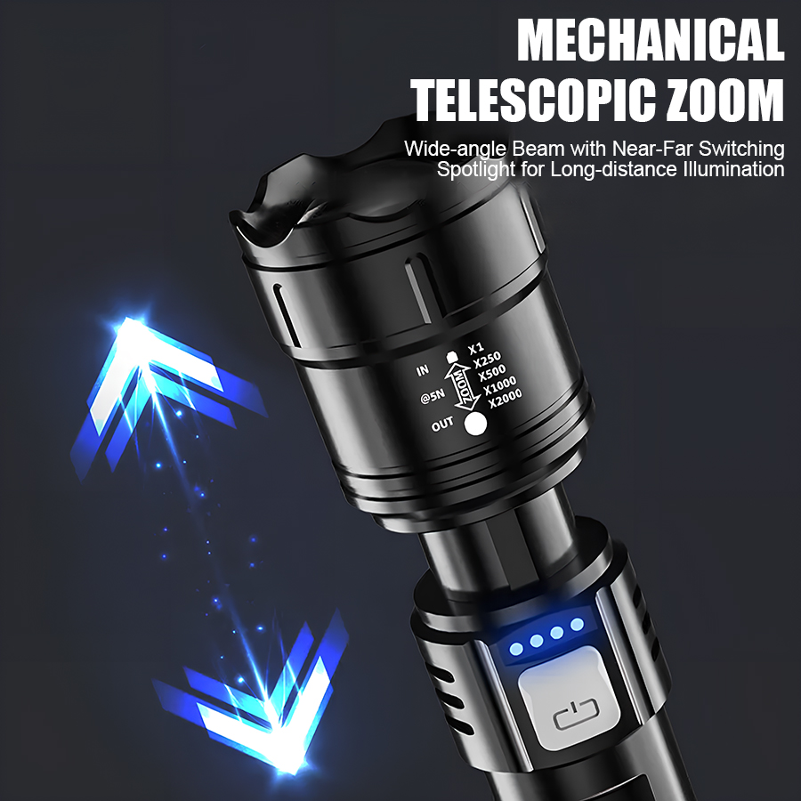 ไฟฉาย LED พลังงานสูง P50 แบบชา - Outdoor Camping Lighting บทวิจารณ์และราคา